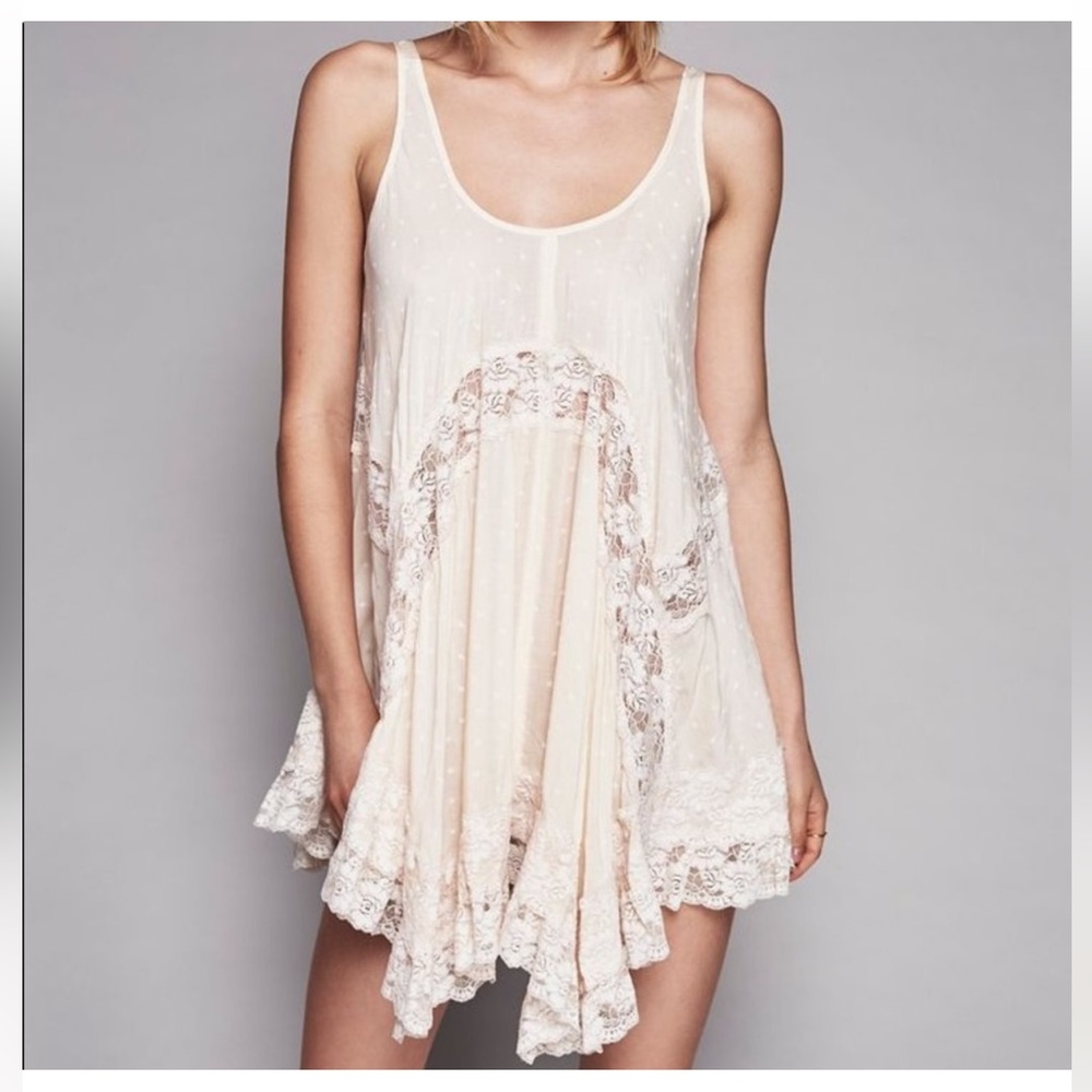 Free people she swings dress tea combo xs